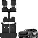 Auxko All Weather Floor Mats Cargo Mat with Backrest Mat for Hyundai Palisade Gasoline 2026 7/8 Seats All Season TPE Accessories Odorless Anti-Slip Floor Liners Trunk Liner with Back Seat Protector