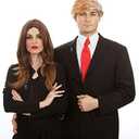 ALLAURA Iconic Blonde Comb-Over Wig  Funny Costume Hairpiece for Adults  Realistic Halloween & Party Wig for Men & Women  Ideal for Costumes, Cosplay, Events, and Skits