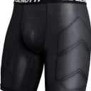 Men Adult Baseball Padded Sliding Shorts w/Cup Pocket Protective Compression Underwear Softball Football Lacrosse (Medium)