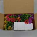 Der Rose 4 Pack Small Fake Plants Mini Artificial Flowers for Bathroom Bedroom Office Desk Shelf Decor, Spring Home Decor (White)