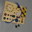 Grarain Busy Board for Toddlers - Montessori Educational Toy for 1-3 Year Old Boys & Girls | Travel-Friendly Sensory Learning Activity | Ideal for Kids with Autism(Clocks Busy Board)