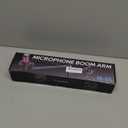 M05 Boom Arm, 360 Rotatable Microphone Stand with Desk Mount, Foldable Desk Mic Arm with 3/8'' to 5/8'' Screw Adapter, Microphone Arm for Live Streaming, Gaming, Podcasting, Radio