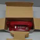 Sangyn Retro Wall Phones for Landline with Loud Mechanical Ringing Vintage Wall Mount Phone with Volume Adjustable Old Fashioned Corded Telephone for Kitchen Home School Hotel Office, Red