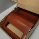 Corsica Luxury Wood Tub Caddy, Walnut Color, Comfortable Bath with 2 Wine Glass Holders, Fits Most Freestanding Tubs