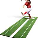 Softball Pitching Mat with Rubber 10x3 ft Softball Pitching Mound with Antifade Turf and Antislip Foam Backing Fastpitch Equipment for Softball and Baseball Pitchers Practice Clay and Green Matt