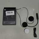 Motorcycle Helmet Bluetooth Headset Speakers with Good Sound,Loud,50 Hours Use,Large Button for Gloves,Fast and Stable Connection,Answer Automatically,Voice Assistant,IPX7 Waterproof,Easy Install