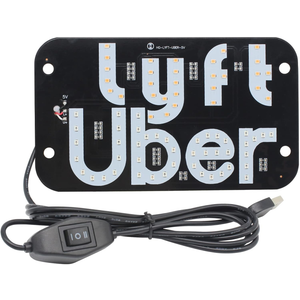 Uber/Lyft LED sign