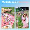 UBeesize 88 Flexible Phone Tripod with 14.95 Gooseneck, Remote and Phone Holder, Overhead Cell Phone StandSelfie Stick for Video Recording, Compatible with iPhone Android Phone, Camera Pink