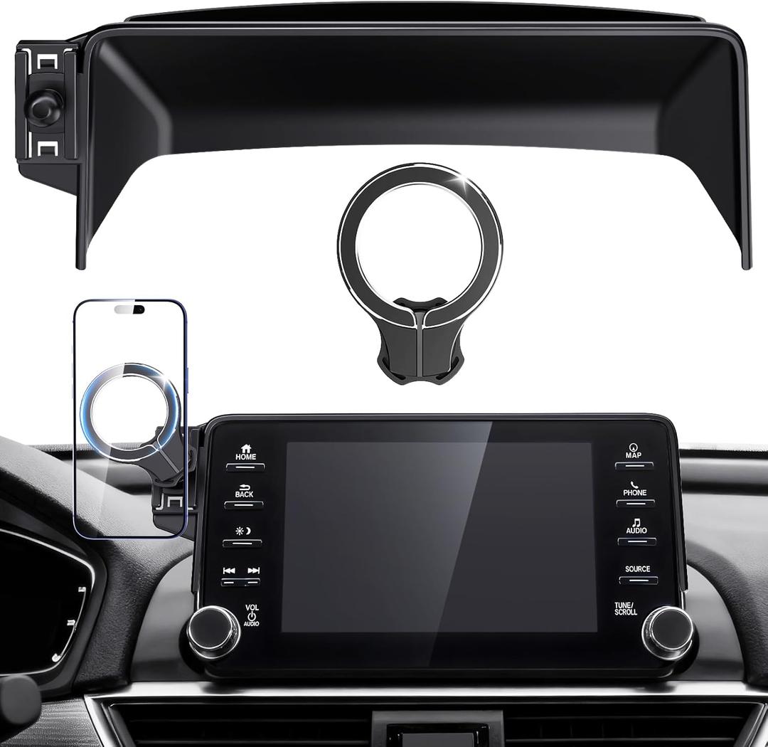 Magnetic Phone Holder for Honda Accord 2018 2019 2020 2021 2022 (10th Gen): for Magsafe Car Screen Mount Accessories Compatible with Touchscreen, All Phone iPhone, 360 Rotation Dashboard Stand
