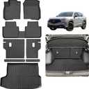 Floor Mat for 2025 Acura ADX Trunk Mat & Backrest MatTPE All-Weather Set Cargo Liners Covering The Backrest, Custom Fit Non Slip-car mats Accessories