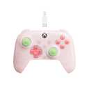 8BitDo Ultimate Mini Wired Controller for Xbox with RGB Lighting Fire Ring, Hall Effect Joysticks and Triggers, for Xbox Series X|S, Xbox One, Windows 10/11 - Officially Licensed (Translucent Pink)