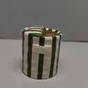 Novelty Ceramic Coffee Mug Designed to Look Like a Gift Box 10oz Retro Hand-Painted Ceramic Travel Mug Green & White Striped Design Microwave & Dishwasher Safe Perfect Present for Coffee Lovers