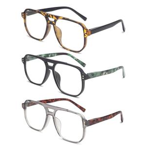 Jimmy Sunshine 3-Pack Anti-Blue Light Reading Glasses Lightweight Eyewear Reader for Men Women Mix Color Computer Readers 2+