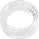 Eastrans Clear Vinyl Tubing Flexible PVC Tubing, Hybrid PVC Hose, Lightweight Plastic Tube, by 1/2 Inch ID, 5ft Length, UV Chemical Resistant