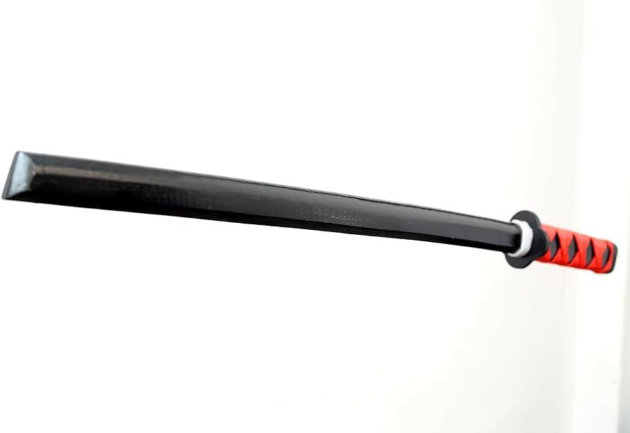 Black And Red Toy Katana Cosplay Polypropylene