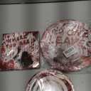 96 Pcs Zombie Halloween Party Plates Napkins Tableware Set Halloween Birthday Party Supplies Disposable Paper Dinnerware Zombie Theme Table Decoration Favors for Birthday, 24 Guests