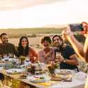 Bayson 50 Pieces Summer Bee Honey Colorful Paper Placemats Disposable Durable Yellow Farm Flower Place Mats Great for Party Holiday Kitchen Dining Room Table Decorations 11" x 17"