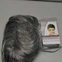 Kaneles Grey Mullet Wigs for Men 80s Retro Cosplay Halloween Costume Wig Funny Rocker Hair Male Wig(Grey)