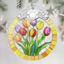 Christmas Ornaments: Stained Glass Ornament, Christmas Tree Ornament, Hanging Ornaments for Home Decor & Xmas Tree Decorations – Exquisite Holiday Decor, Gifts & Holiday Present - Tulips