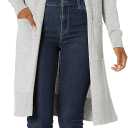 Amazon Essentials Women's Lightweight Longer Length Open-Front Long-Sleeve Cardigan Sweater, L