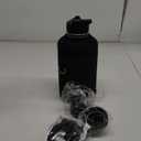 Trebo Water Bottle 64oz with Paracord Handle, Half Gallon Food-grade Double Wall Vacuum Stainless Steel Insulated Jug with Holder Strap Straw Spout Handle Lids, Leakproof Keep Cold & Hot, Indigo/Black