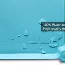 Hoki Found L Silicone Pet Food Mats Tray - Non Slip Pet Dog Cat Bowl Mats Placemat - Dog Pet Cat Feeding Mat - Waterproof Dog Cat Food Mats -Pet Water Mats for Carpet -Glacier (22 x 14)