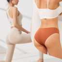 Seamless Underwear for Women No Show Hipster Bikini Panties Low Rise Cheeky Breathable Soft Invisible Briefs 6 Pack (X-Large)