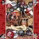 Panelee 12 Pcs Pirate Theme Paper Lanterns Birthday Party Decorations 8 Inch Hanging Round Paper Lanterns for Halloween Party Decorations Holiday Indoor Outdoor Ceiling Ornament Supplies