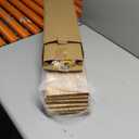 WOPITUES Wood Floating Shelves Set of 6, Shelves for Wall Decor, Farmhouse Shelf for Bedroom, Bathroom Storage Shelves, Book Shelves for Living Room - Rustic Brown (16.5 Inch)