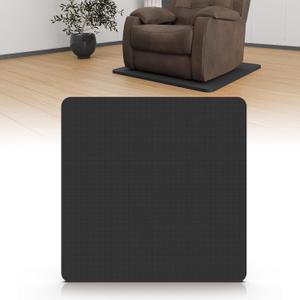 Recliner Pads for Hardwood Floors, Recliner Floor Protectors Furniture Pads to Keep Furniture from Sliding, Under Recliner Mat for Hardwood Floors Swivel Chair Recliner Non Slip Grippers Black