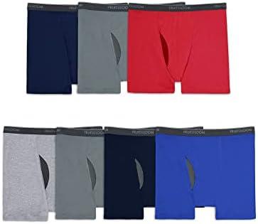 Fruit of the Loom Men's Coolzone Boxer Briefs, Moisture Wicking & Breathable, Assorted Color Multipacks, 7 Piece 2XB
