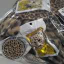 19 Pcs Fluffy Car Accessories Set,Fluffy Plush Leopard Print Steering Wheel Covers,Plush Head Pillow,Pillowcase,Eyeglasses Clip,Car Accessories for Women. (Brown)