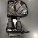 Left Driver Side Tow Mirror Compatible with Ford F250 F350 F450 F600 2023 2024 Power Heated with Turn Signal Light Driving Light BSM Signal Light PC3B17683CD