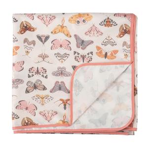 Tiny Twinkle Splat Mat for Under High Chair or Table | 51" x 51" Waterproof & Mess-Proof High Chair Mat for Baby, Machine Washable for Mealtime or Art(Flutter)