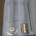 Gold Candle Holders Set of 3 for Glass Taper Candle Holders,Hurricane Candlestick Holder for Home Decor, Wedding, Dinning, Party Decorative, Anniversary (3,Gold)