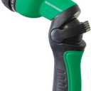 Dramm One Touch Revolution 9 Pattern Spray Gun with Thumb Control Water Flow, Perfect for Water Restricted Areas when Watering Plants, Pots, Baskets, Vegetables, Green