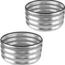 JERIA Raised Garden Bed,Galvanized Raised 2 PCS 221ft Planter Boxes Outdoor with Easy Assembly, Round Garden Bed for Vegetables, Fruits, Flowers