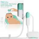 Frida Baby Control The Flow Bathtub Sprayer Attachment for Baby Bathtub, Shower Head with Scalp Massager, Control Waterflow with 2 Pressure Modes