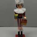 Joylern Christmas Lady Nutcracker Figurines - Wooden Nutcracker Soldier for Xmas Tree & Table Decoration - 38cm