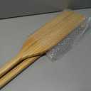 2 Pcs Wooden Oars,48'' Wooden Paddle Lightweight and Ergonomic Canoe Paddles,Solid Pine Boat Paddle for Water Sports,Kayaking,Rowing, Family DIY Decoration,Outdoor Enthusiasts