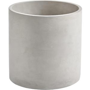 Lartzell Plant Pots, 6.7 Inch Planters for Indoor Plants, Grey Cement Flower Pot with Drain Hole, Modern Concrete Planters for Home Office & Outdoor Decor