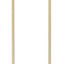 Brushed Gold Pendant Lights Kitchen Island 2 Pack, HWH 6 Inch Hanging Lights Fixtures with Bell-Shaped Fluted Clear Glass, Modern Kitchen Island Lighting