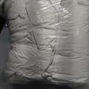 APSMILE King Size Heavyweight Down Feather Fibers Comforter for Winter Weather/Sleeper - Ultra-Soft High Fill Power Hotel Collection Comforter, 65 Oz Fluffy Thicker Duvet Insert(Solid White, 106"x90")