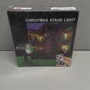 Christmas Projector Lights Outdoor Holiday Laser Lights Landscape Spotlight Red and Green Star Shower with 360 Accessibility Wireless Remote Christmas Decor for Xmas Party Outdoor Garden Patio Wall