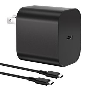 Charger for Switch 2,Replacement for Official Switch 2 Charger,Support Switch2 TV Dock Mode,60W GaN PD 3.0 Fast Charging Power Supply with 4.9Ft USB-C Cable (Only Adapter)