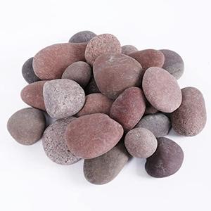 Ausluru 11lbs Smooth River Rocks, 1-2 Inch Hand-Picked Premium Pebbles for Garden and Landscape Design, Kindness Stones for Painting,DIY Arts, Red Ausluru 11lbs Smooth River Rocks, 1-2 Inch Hand-Picked Premium Pebbles for Garden and Landscape Design, Kindness Stones for Painting,DIY Arts, Red
