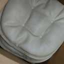 Klear Vu Omega Non-Slip Chair Cushions, Assembled in USA, U-Shaped Skid-Proof Seat Pads for Dining, Kitchen, Office, 15"x16", 2 Pack, Taupe
