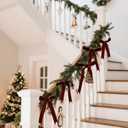 Chuangdi 3 Roll Velvet Ribbon Spool Wide Single Face Ribbons 150 Yards Vintage Velvet Ribbon for Gift Wrapping Crafts Christmas Decoration(1 Inch X 50 Yards,Burgundy)