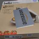 bella Flip-n-Store Waffle Maker with EverGood Ceramic Nonstick Coating, Fits-anywhere Kitchenware, Power Indicator Light, Cool Touch Handle & Cord Wrap, 7 Wide & 1" Deep Plates, 1000 Watt, Oatmilk