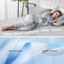 OMERAI Queen Sheet Set, 3 Piece Bed Sheets for Hot Sleeper, Breathable & Cooling, Includes 1 Fitted Sheet and 2 Pillowcases, Grey (Gray)